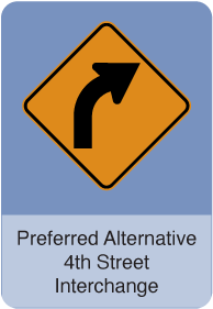 TTTProjects Corridor preferred alternative 4th street interchange link icon.